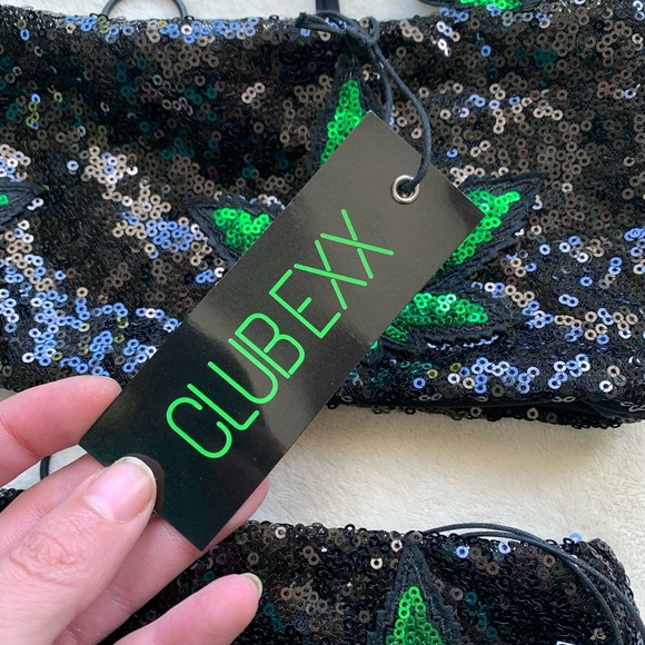 Dolls Kill Club Exx See Me Rollin’ Sequin Top and Shorts Set - Picture 10 of 17